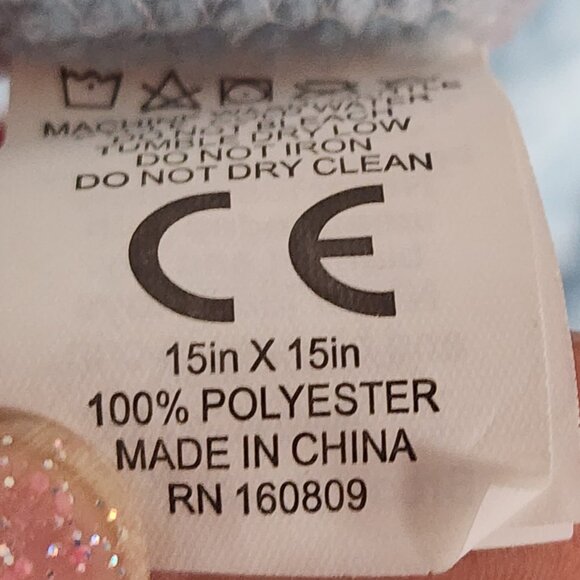 BabyCo LLC Angel Dear Blue Napping Polyester 15"x15" Elephant Baby Blanket - Picture 6 of 16